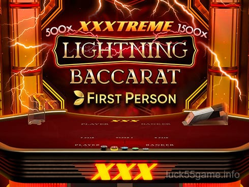 First Person XXXtreme Lightning Baccarat Game Image